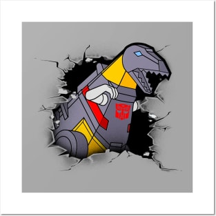 GRIMLOCK WALL BREAK Posters and Art